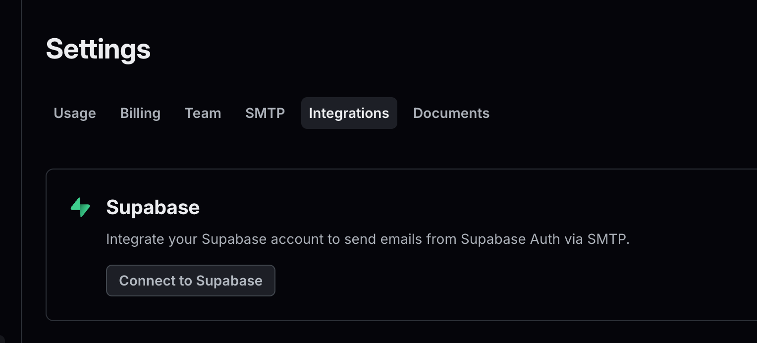 resend has native Supabase integration